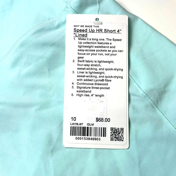 Lululemon Speed Up High-Rise Short 4" *Ideal Mint - Picture 6 of 10